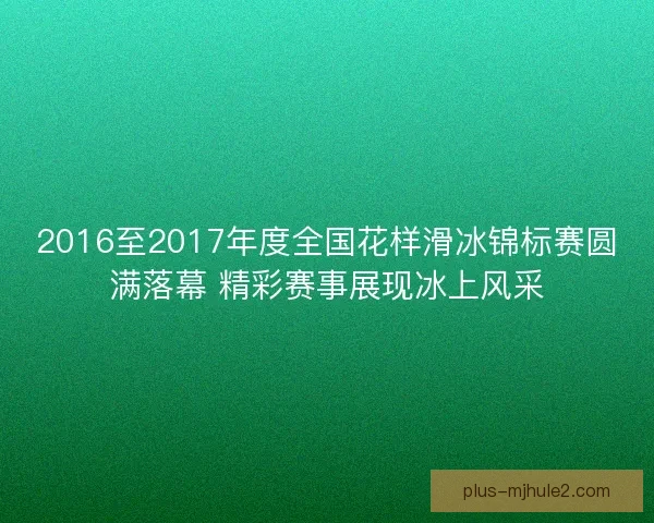 2016至2017年度全国花样滑冰锦标赛圆满落幕 精彩赛事展现冰上风采